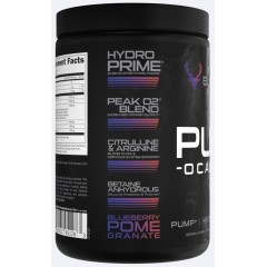 BUCKED UP, PREMIUM PUMP-OCALYPSE, пампинговый предтренировочный комплекс вкус Черника-Гранат, 372 г (30 порций) 